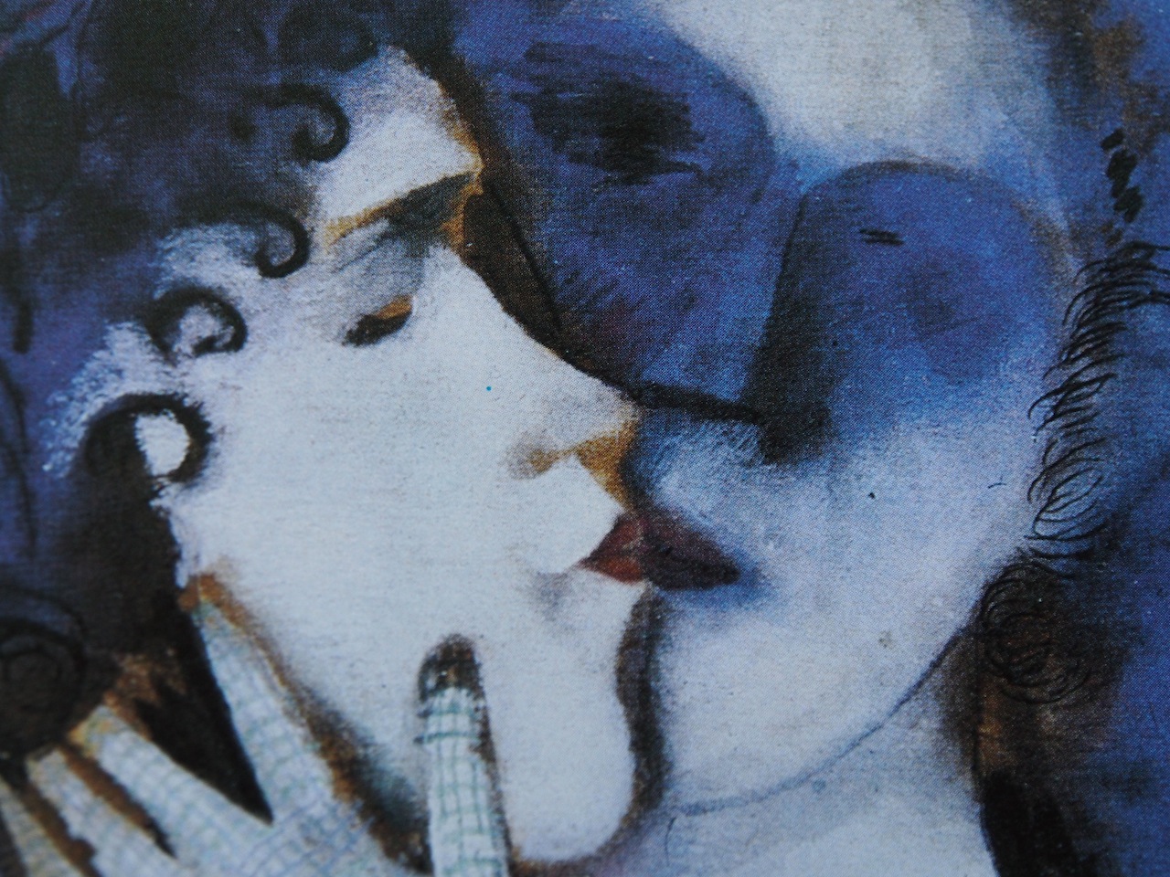 Chagall, les amoureux en bleu